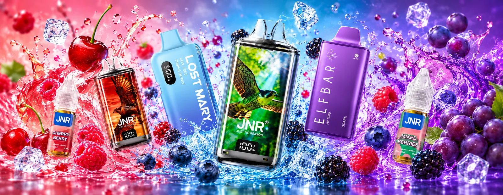 Sélection de saveurs de vape Puffs.ch